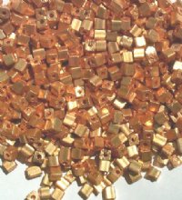 50g 3x3mm Copper Gold Tiny Cubes